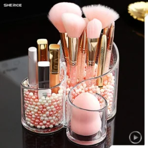 Acrylic Makeup Organizer Stand and Brush Holder | Lipstick Organizer | S Holder