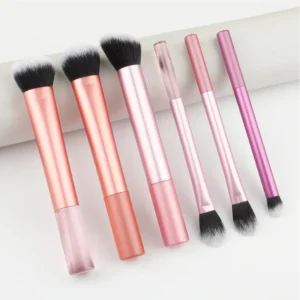 2pcs Cosmetics Makeup Brushes Set Loose Powder Foundation Highlight Contour EyeShadow Oblique Eyebrow Soft Hair