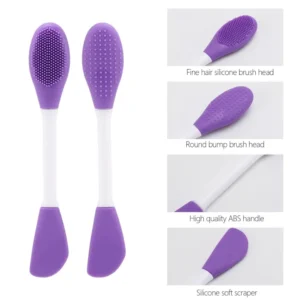 Description: ❤ Removable Brush Head: Conveniently detachable for quick and easy cleaning. ❤ Multi-Function Use: The flat brush head is perfect for applying face masks, while the opposite side works seamlessly to remove makeup with a facial cleanser or makeup remover for deep cleansing. ❤ Unique Knife-Shaped Brush Head: Designed for precise application and thorough cleansing. ❤ Hygienic Design: Ensures optimal cleanliness and skin safety. ❤ Soft Silicone Bristles: Fine, gentle, and effective for all skin types. ❤ Safe & Odorless: Made from non-toxic, soft, and odor-free materials for a comfortable experience.