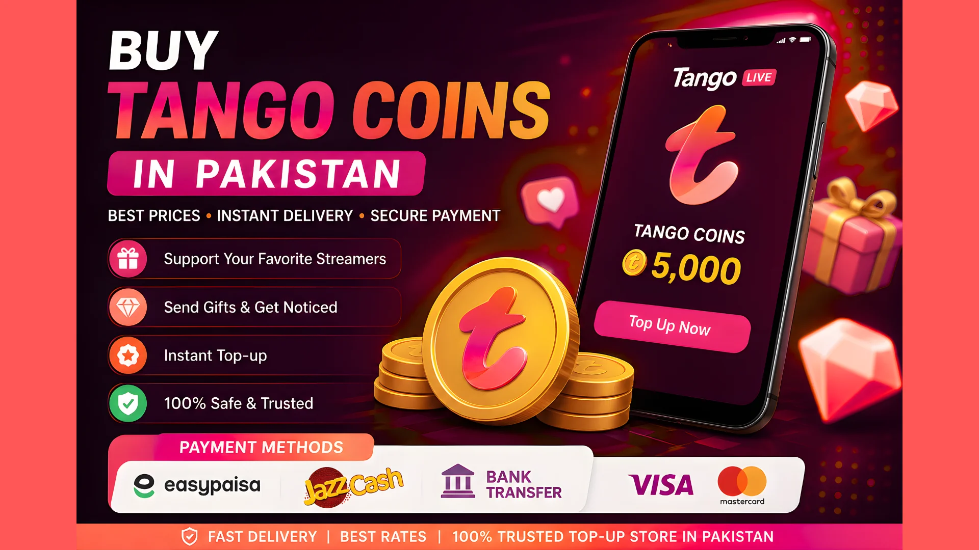 Buy Tango Coins in Pakistan