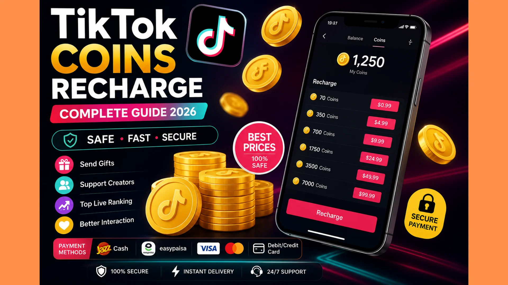 TikTok Coins Recharge Guide