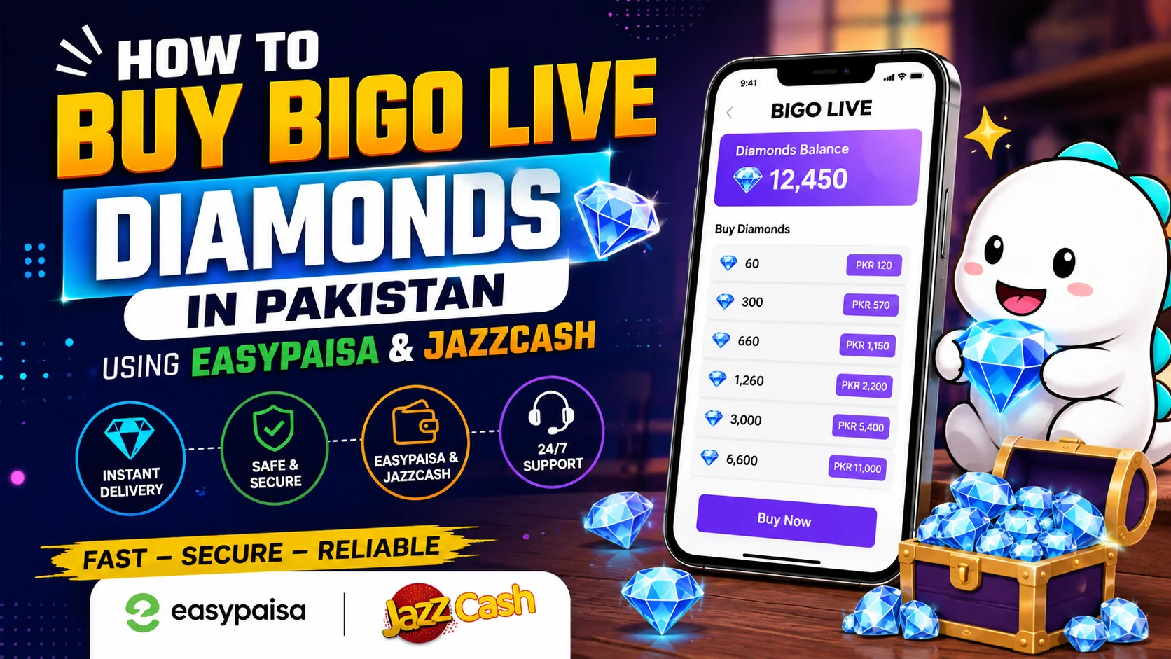 How to Buy Bigo Live Diamonds in Pakistan