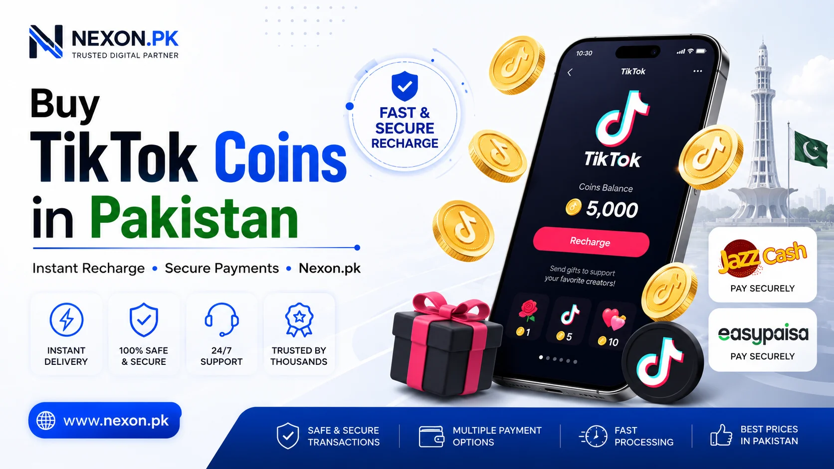 How to Buy & Recharge TikTok Coins in Pakistan – Nexonpk
