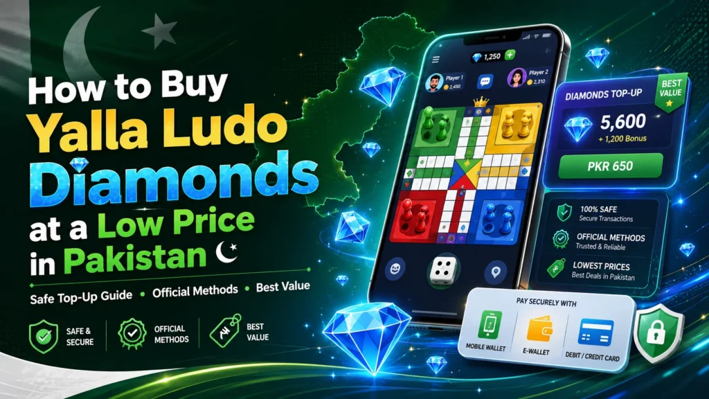 How to Buy Yalla Ludo Diamonds at a Low Price in Pakistan by nexon.pk guide