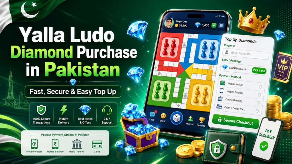 Yalla Ludo Diamond Purchase Pakistan – Complete Guide to Buying Diamonds Online from nexonpk