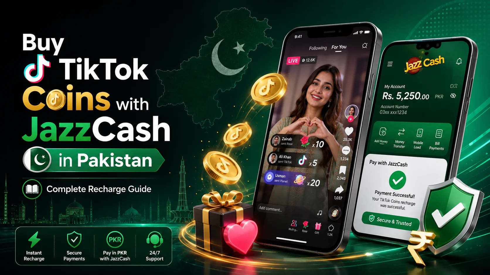 How to Buy TikTok Coins with JazzCash in Pakistan Complete Recharge Guide by nexonpk