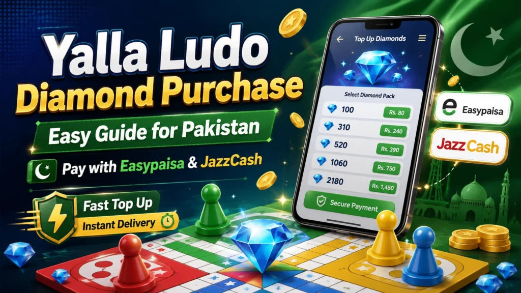 How to Buy Yalla Ludo Diamonds in Pakistan with Easypaisa & JazzCash