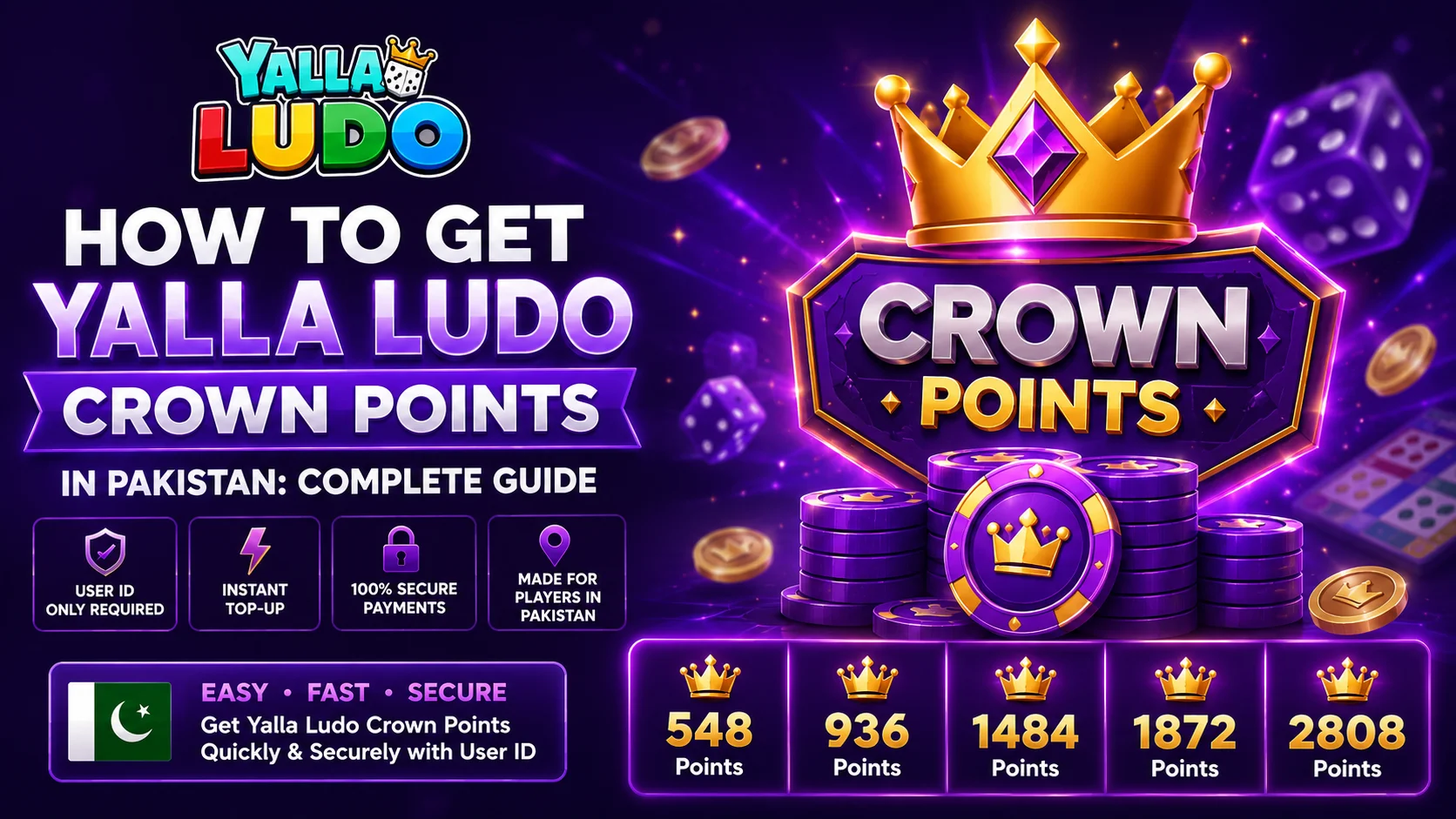 How to Get Yalla Ludo Crown Points in Pakistan Complete Guide from nexon.pk
