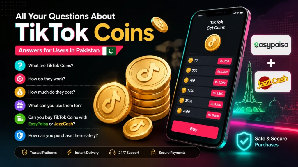 TikTok Coins Complete Guide to How They Work, Prices, Gifts & Buying in Pakistan