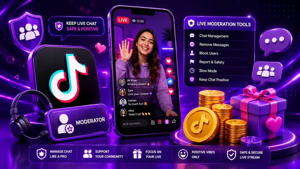 TikTok LIVE Moderators How They Work with TikTok Coins, Gifts & LIVE