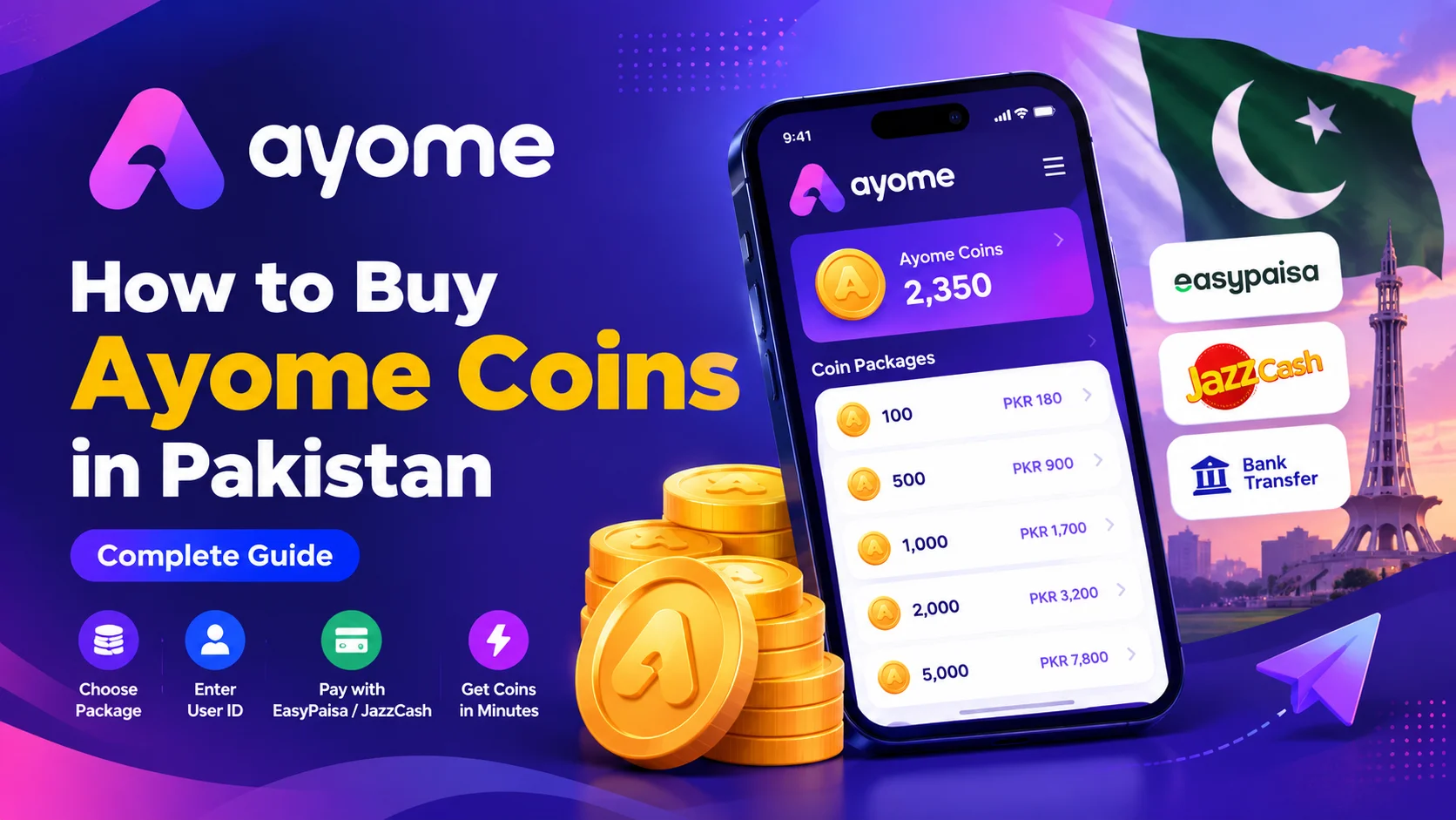 How to Buy Ayome Coins in Pakistan