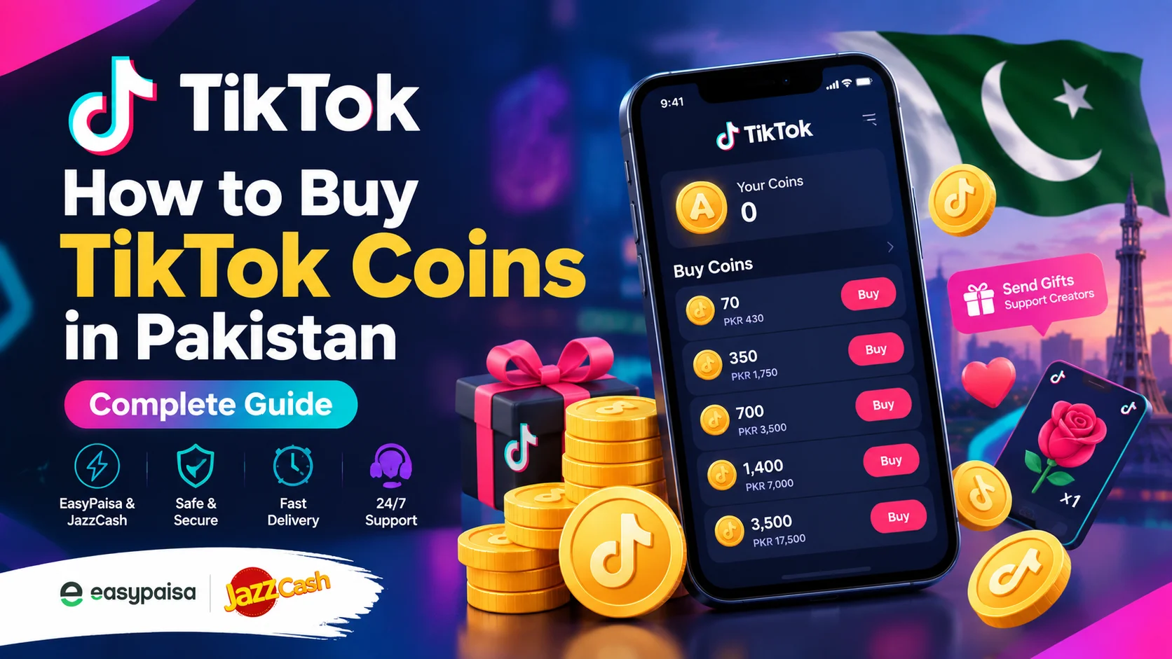 TikTok Coins Recharge Guide How to Recharge TikTok Coins in Pakistan